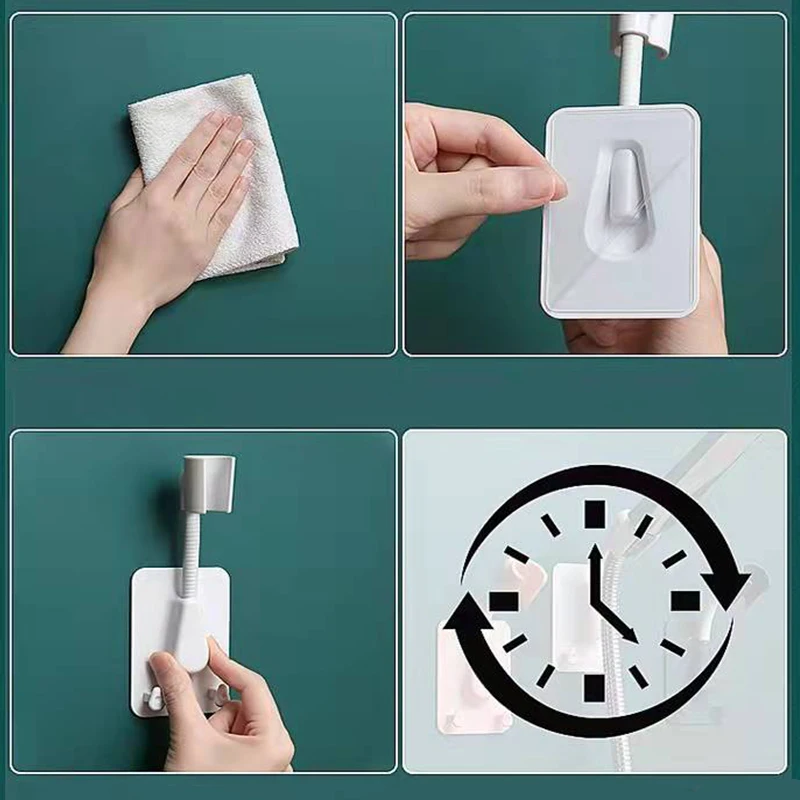 Держатель для душа без перфорации в форме цветка Вибрирующая насадка