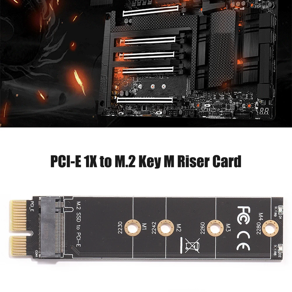 Переходная карта PCIE-M2 NVMe SSD M2 PCIE X1 устройство для чтения жестких дисков PCI-E M Φ