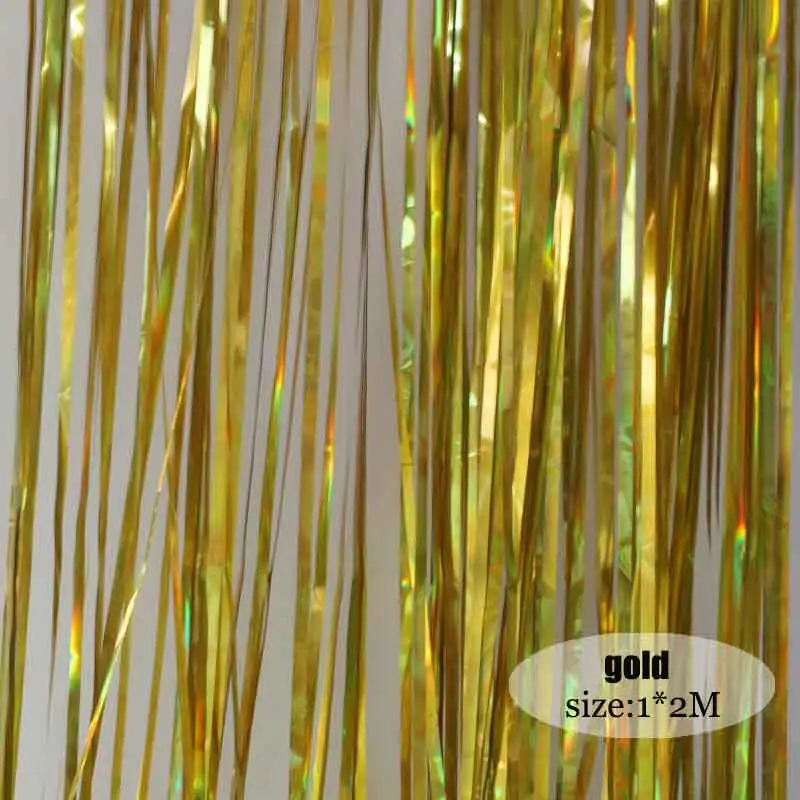 Color of light gold 2 м цветной светильник, занавес от дождя, фон для дня рождения, свадьбы, Декорации стен, Декорации для сцены - Цвет: Color of light gold