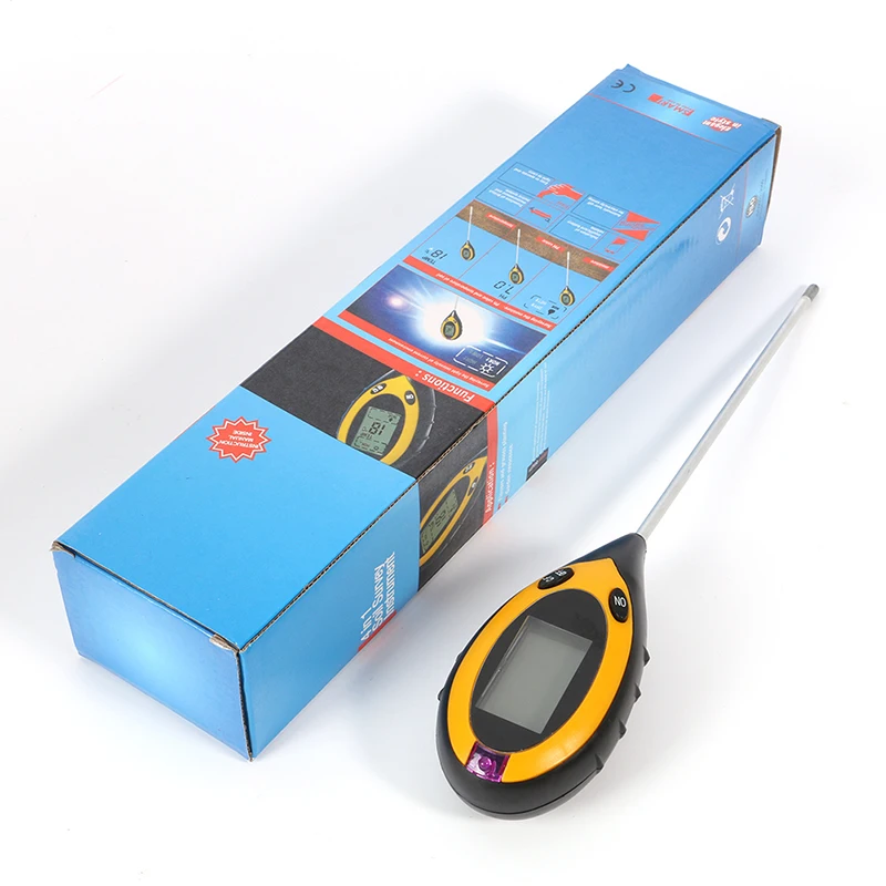 

4 IN 1 Soil Tester Humidity Detector Digital PH Meter Soil Moisture Monitor Hygrometer Gardening Plant Lignt Sunlight Tester