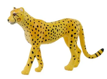

toy unisex animals plastic Simulation Wild Animal Model Mouth Movable Cheetah Boy Toy Unisex Animals Plastic Educational