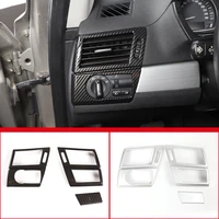 car dashboard both side air conditioning outlet frame trim cover stickers for bmw x3 e83 2003 2010 abs carbon fiber accessories