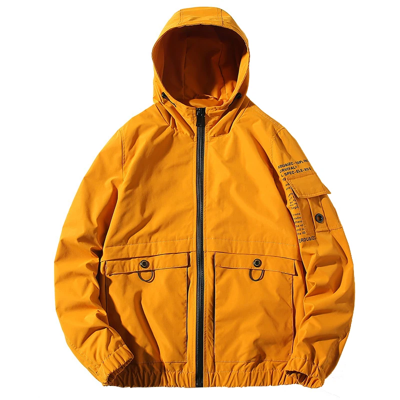 

Nice Hip Hop Hooded Men Jacket And Coats Harajuku Pilot Flight Jacket Streetwear Hoody Bomber Jackets ABZ515