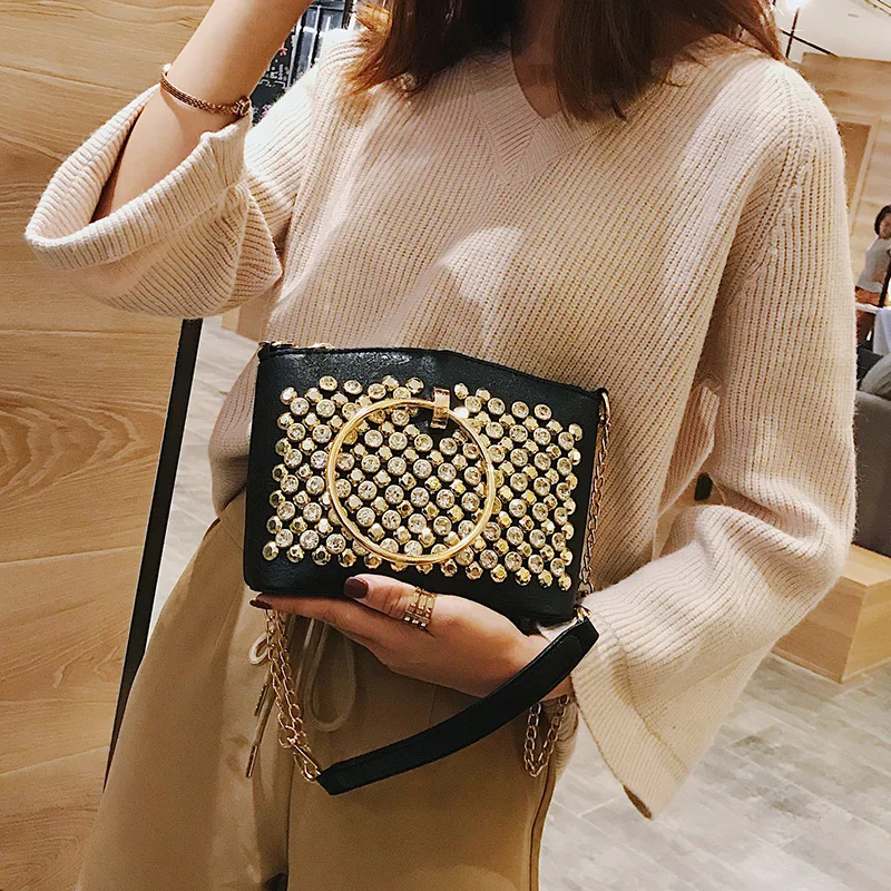 

2021 women luxury leather handbag famous designer ladies shoulder hand bag new girl clutch diamond crossbody bag sac main femme