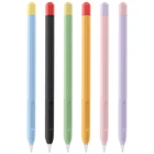 Двухцветный жидкий силиконовый чехол для Apple Pencil 1-го 2-го поколения, защитный чехол для Apple Pencil 2 1 поколения, чехол для карандаша