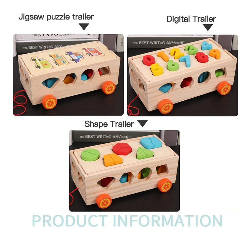 Деревянная коробка строительные блоки многофункциональная модель