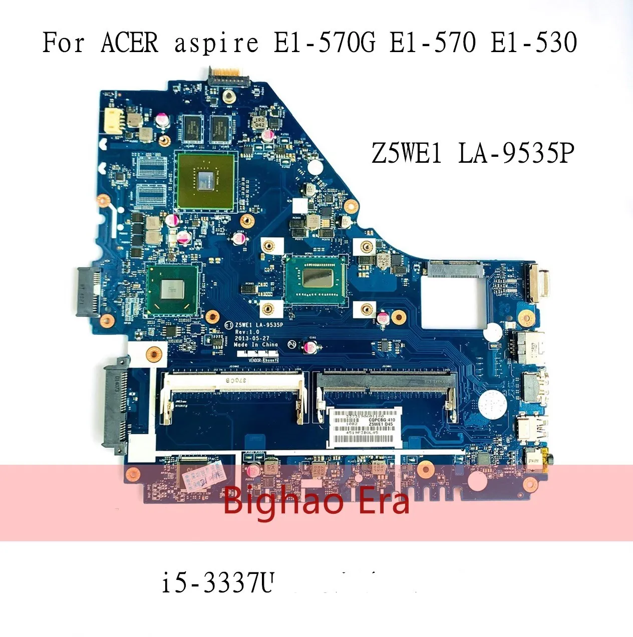 Z5WE1 LA 9535P для ACER E1 570G 570 530 Тетрадь материнская плата Процессор i5 3337U GT740M 2 Гб DDR3 100%