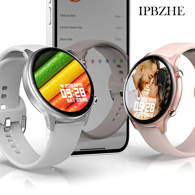 IPBZHE Smart Watch Women Android Sport ECG Bluetooth Call Reloj Inteligente SmartWatch Men Music Smart Watch For Huawei Iphone
