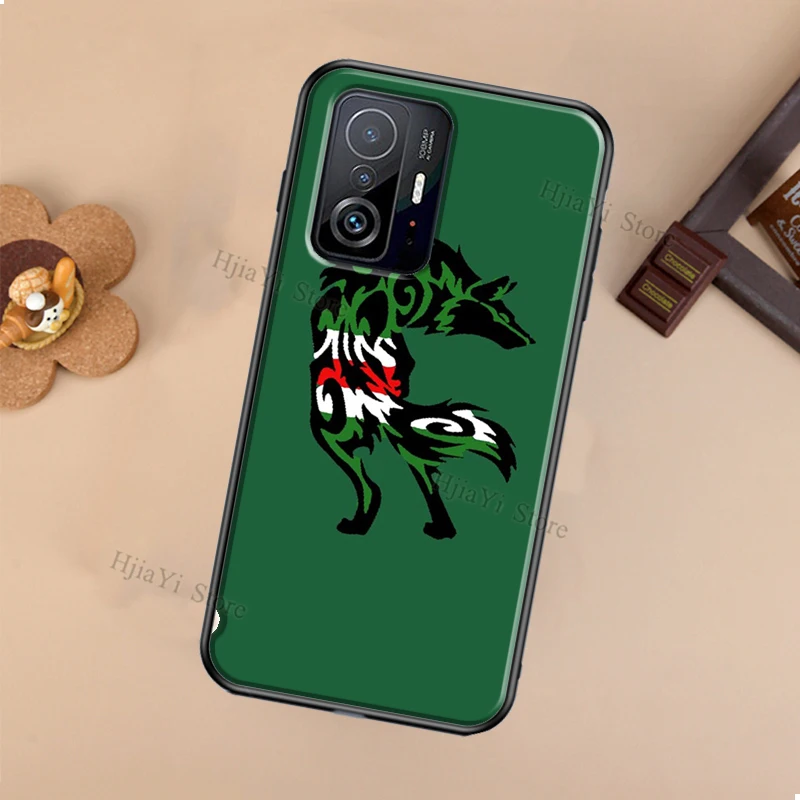 Чехол с чеченским флагом волка для Xiaomi Mi 11 Lite Ultra 9T 10T 11T Pro задняя крышка телефона