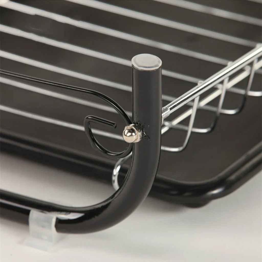 Двухуровневая полка для посуды из нержавеющей стали сливная доска сушилка