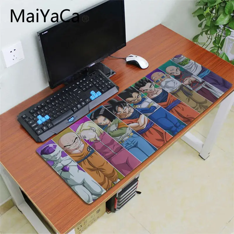 Lock Edge 30X70cm Maiyaca Dragon Ball Z Son Goku коврик для мышки большая акция Россия игровой коврик для мыши xl клавиатура ноутбук Laptop персональный компьютер Настольный коврик - Цвет: Lock Edge 30X70cm