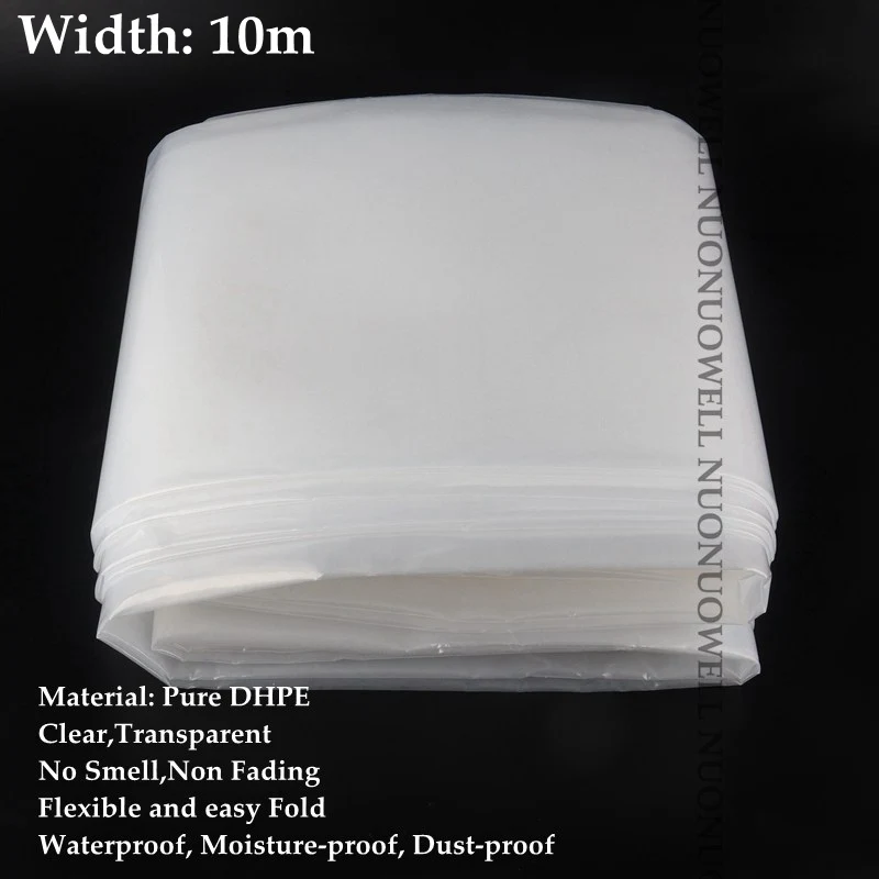 Width 10m Толщина 0,1 мм сельскохозяйственная парниковая пленка для сельскохозяйственных культур крышка для овощных растений прозрачная Брезентовая пленка ширина: 2 м~ 12 м - Цвет: Width 10m