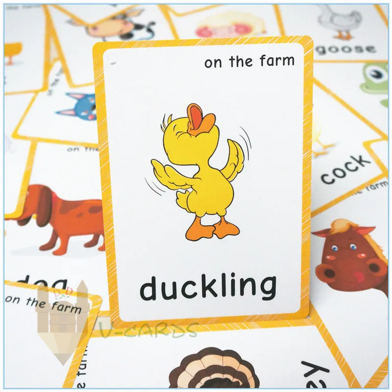 20 шт. детские развивающие карты-животные | Игрушки и хобби