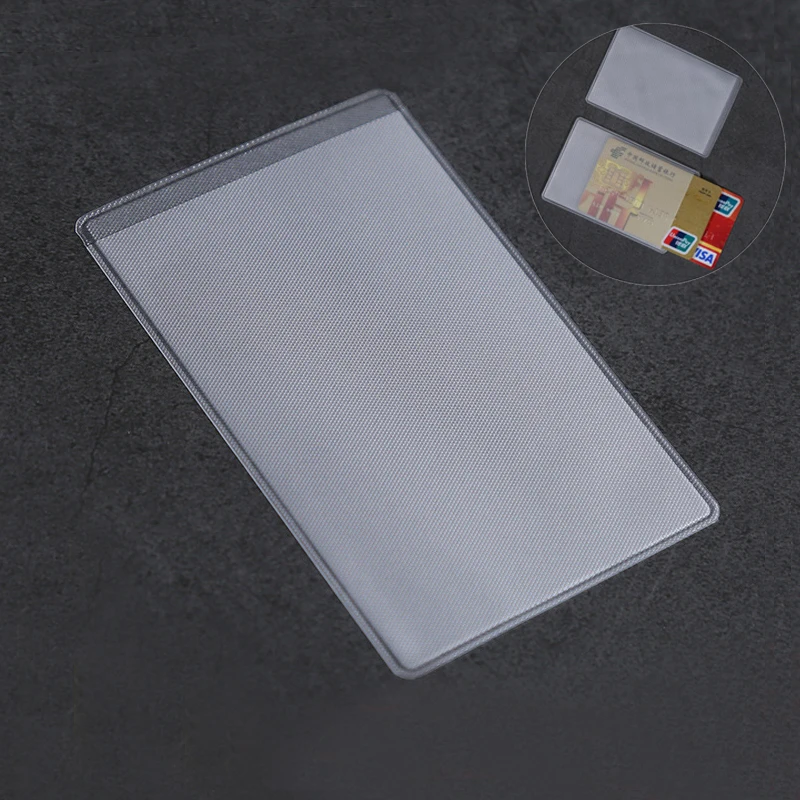 

5pcs PVC Transparent Business Bank Credit Card Holder Wallet Fashion Bus Card Cover ID Card Holder Case Pouch Bag Dropshipping