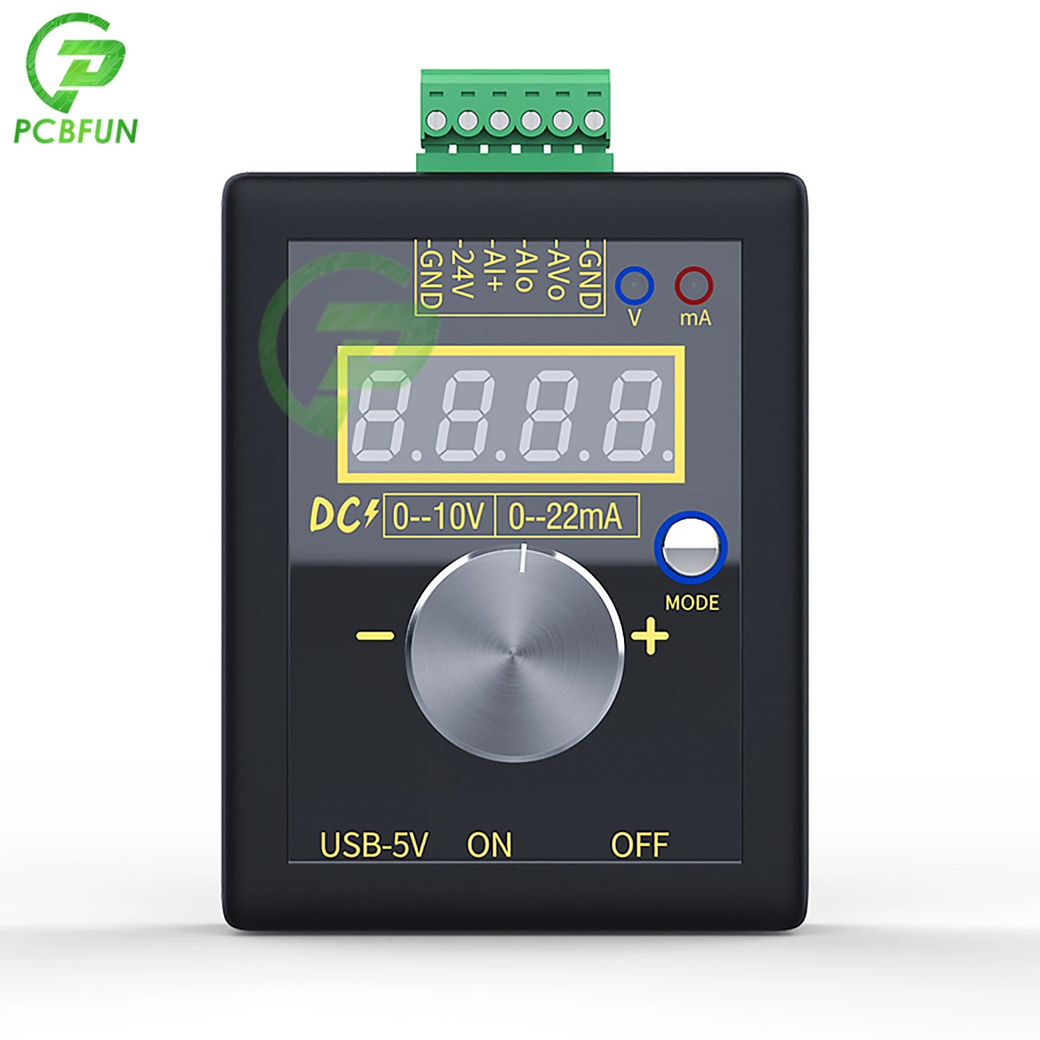 Цифровой Напряжение текущий генератор сигналов 0-10В отладки источник Калибратор