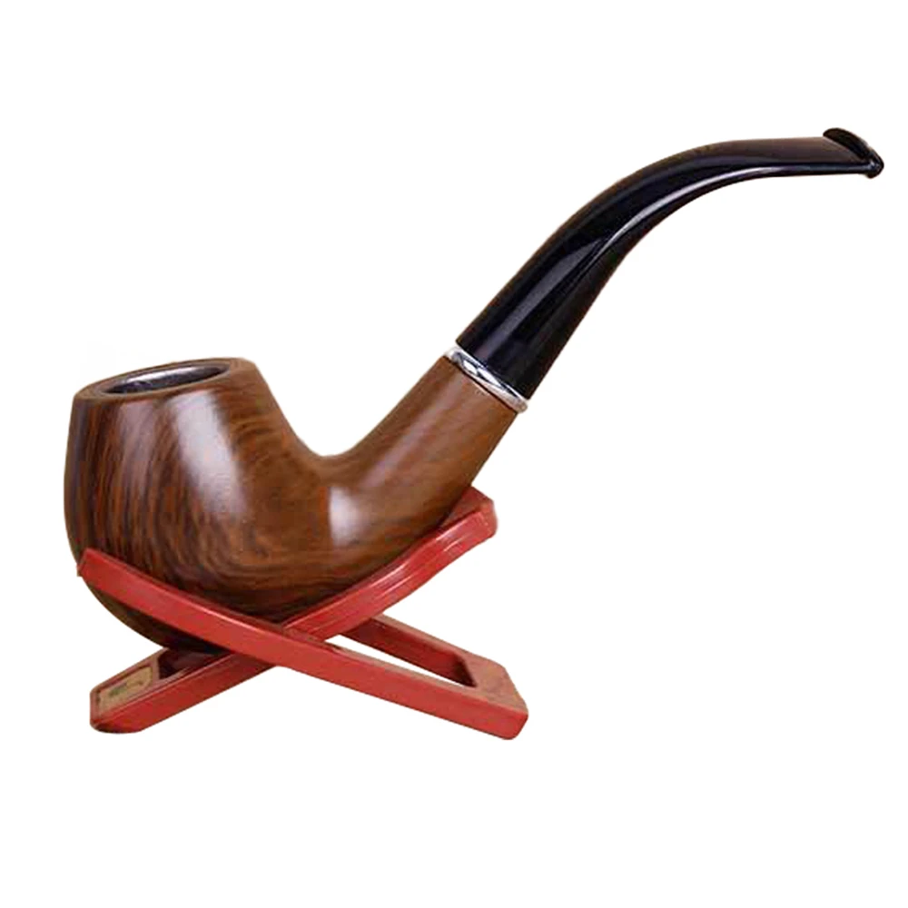 Черное дерево классическая деревянная табачная труба с кольцом молоток сигара