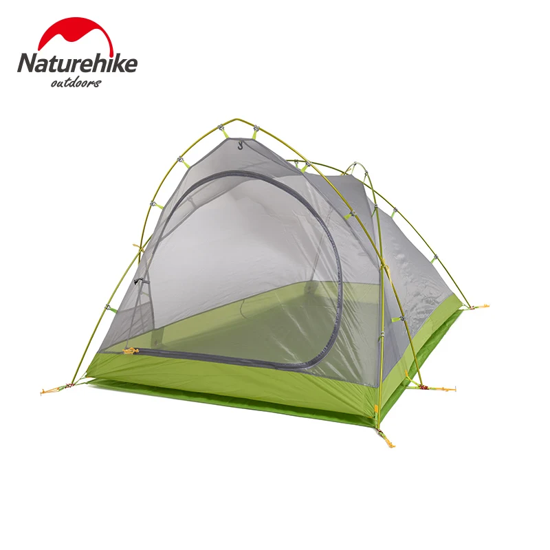 

Naturehike 20D Silicone Nylon Cloth 2 Persion Tent Camping Waterproof Sun Protection Aluminum Alloy Tent Pole Ultralight Tent