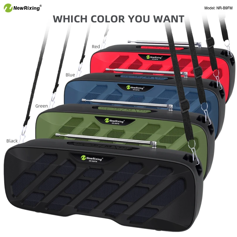 

1200mAh TWS Portable Wireless Bluetooth 5.0 Speaker Outdoor HiFi Subwoofer Loudspeaker Sound Box TF Card Battery Replaceable