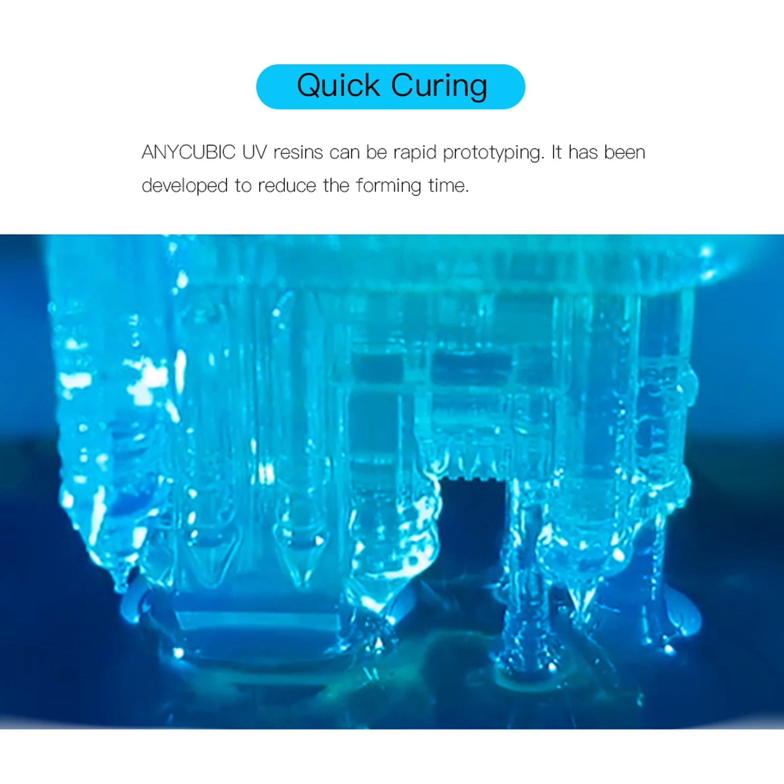 Фотополимер ANYCUBIC 500 г/1 кг/2 кг нм УФ-полимер для ЖК-экрана материал 3d-печати Photon/Photon