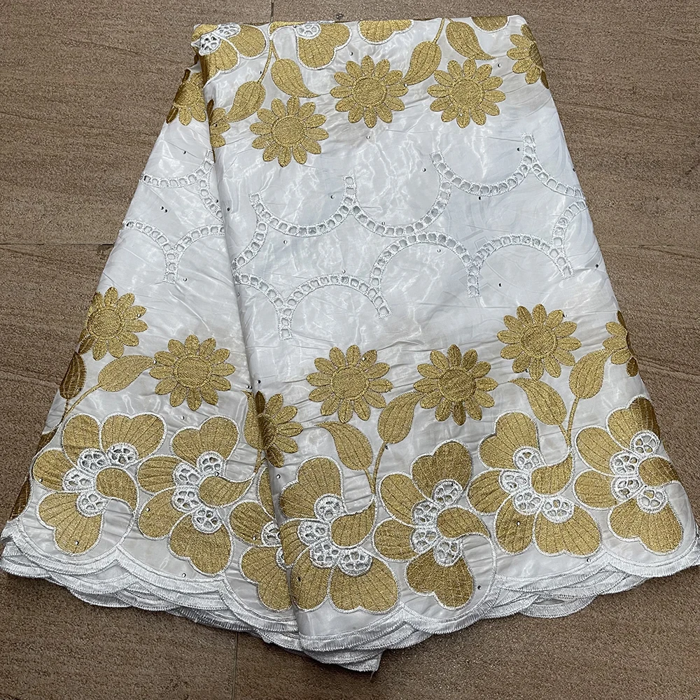 Желтый + синий африканский базин богатая ткань Африканское кружево 2022 новейшая