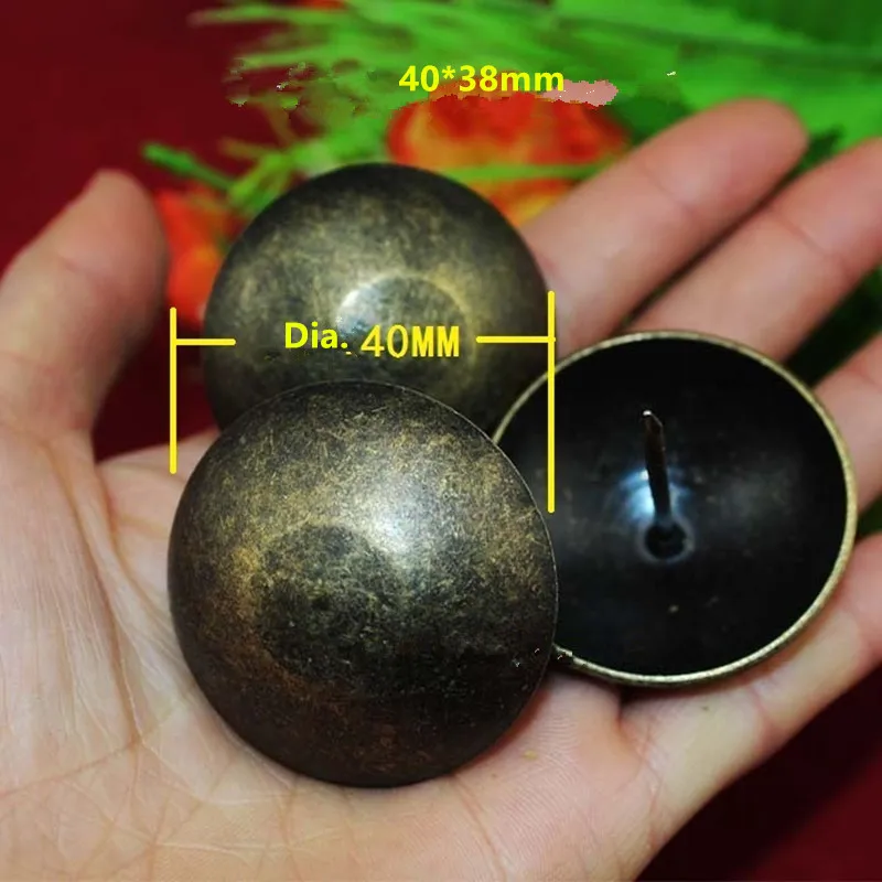 

1Pc 4cm Antique Upholstery Nail Decorative Upholstery Tacks Stud Jewelry Wooden Box Furniture Decorative Pushpin Doornail