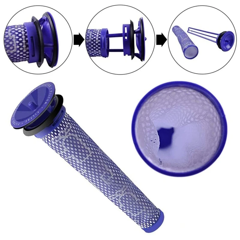 Моющиеся предварительно двигатель палка фильтры для Dyson DC58 DC59 DC61 DC62 V6 V7 V8 пылесос