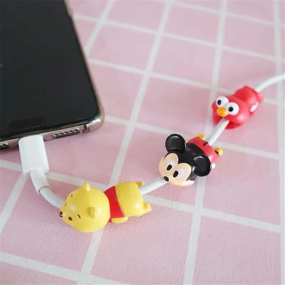 Защитный чехол для зарядного кабеля Mini с рисунком из мультфильма one piece Luffy, защита для передачи данных, usb-кабель для передачи данных, зарядный кабель, защитный рукав