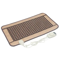 220pcs tourmaline stone pop relax heating tourmaline magnetic therapy flat mat pr c06a germanium stone physiotherapy pad 45x80cm