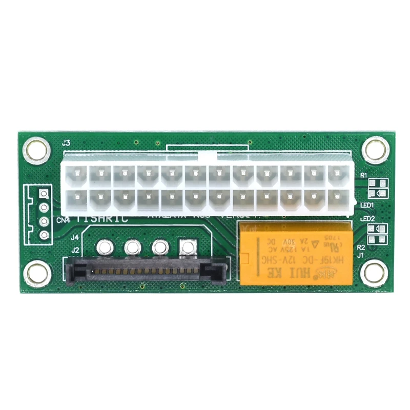 

10Pcs Dual PSU Power Supply Sync Adapter Add2Psu ATX 24Pin To Molex Connector Riser Card Miner Mining BT