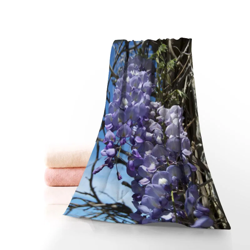 

Custom Wisteria Sinensis 35x75cm Fitness Sports Towel Portable Quick-Drying Towel Yoga Outdoor Microfiber Sports Towel