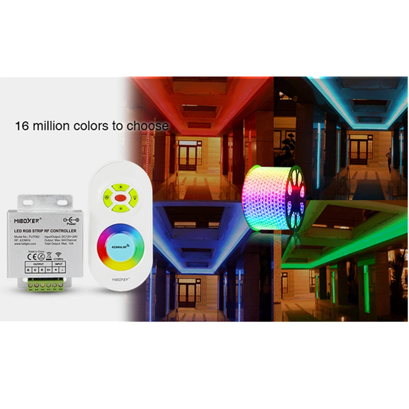 Miboxer FUT040 FUT041 FUT042 RGB CCT контроллер светодиодной ленты 433 МГц двойной белый