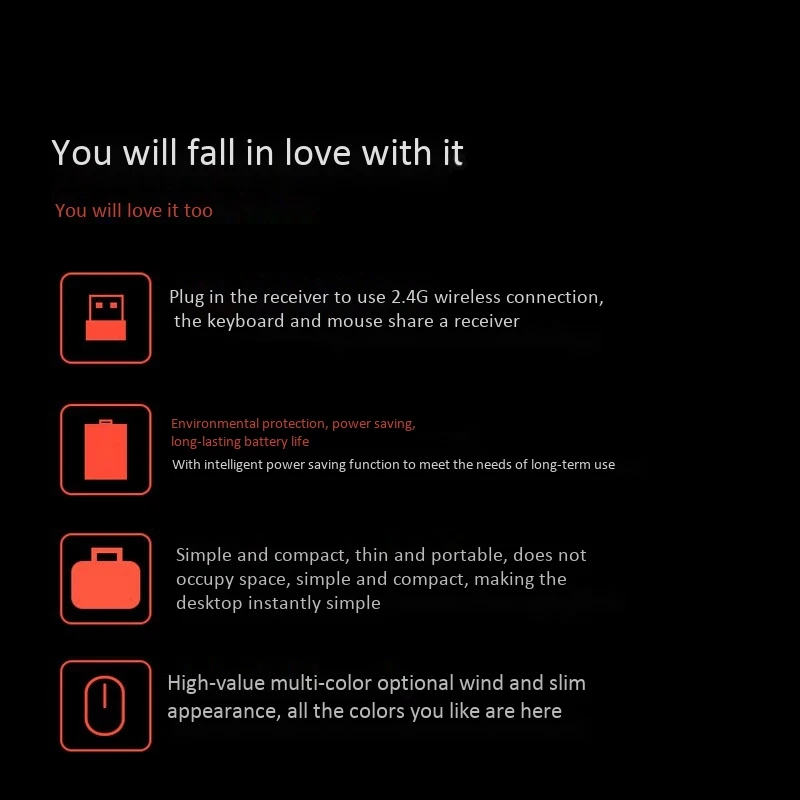 

Keyboard and Mouse Set, Lightweight Portable Silent Wireless Keyboard and Mouse Set for iPad