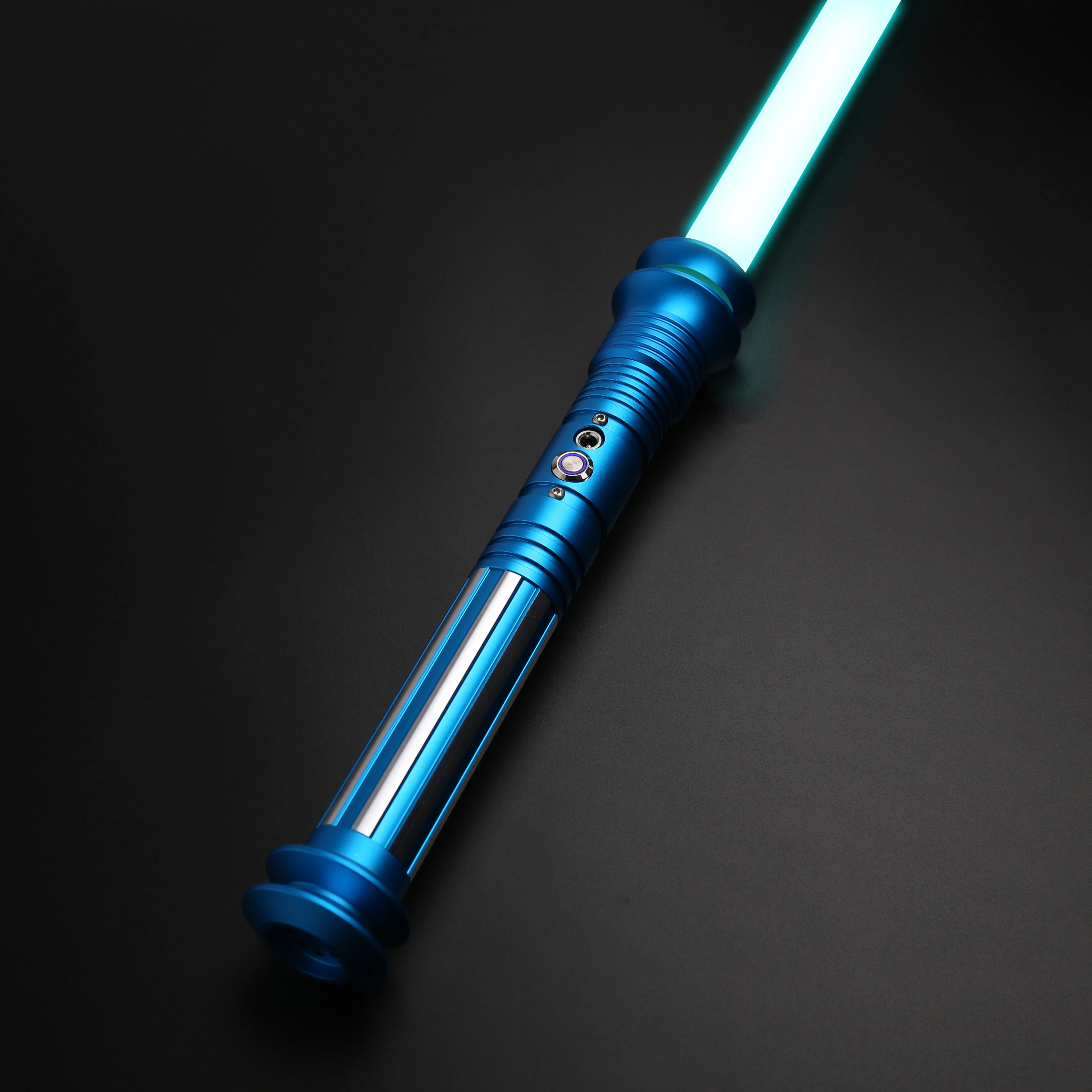 

SaberFeast New RGB Lightsaber Dueling Laser Sword Swing on 10 Soundfonts Metal Handle Blaster FOC Cosplay Brinquedos-TSK-E04