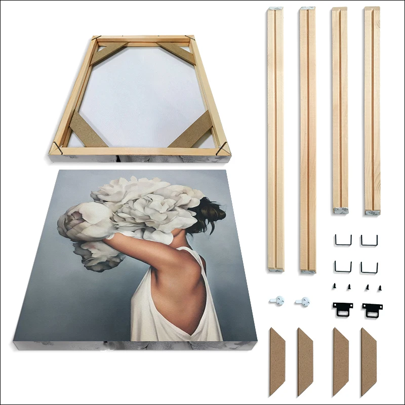

Interior decoration custom picture frame fine art oil painting wooden frame poster wooden picture frame DIY set wooden frame