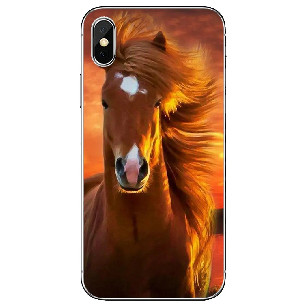 Чехлы для телефонов Entropy-horse-коричневый-Mustang-рисунок Samsung Galaxy A9 A8 Star Lite A3 A5 A7 A6 Plus 2018