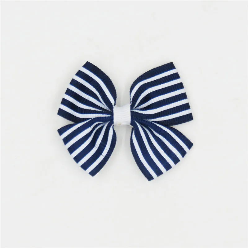 Color 1 20 шт./лот твердого Бутик Grosgrain ленты для девочек с маленьким бантом; резинка для волос, обтянутая тканью; зажим для галстука лента для волос, бабочка Сделай Сам DIY бигуди для волос Аксессуары Лучший подарок - Цвет: Color 1