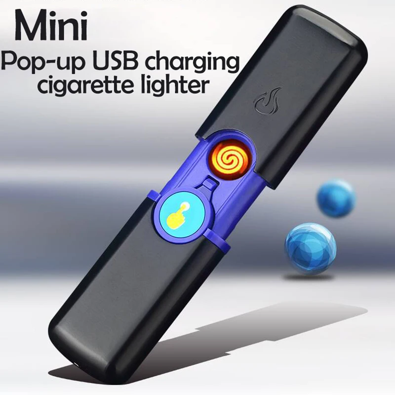  Вверх сигарета с зарядкой от USB Зажигалка Электронная зажигалка перезаряжаемая