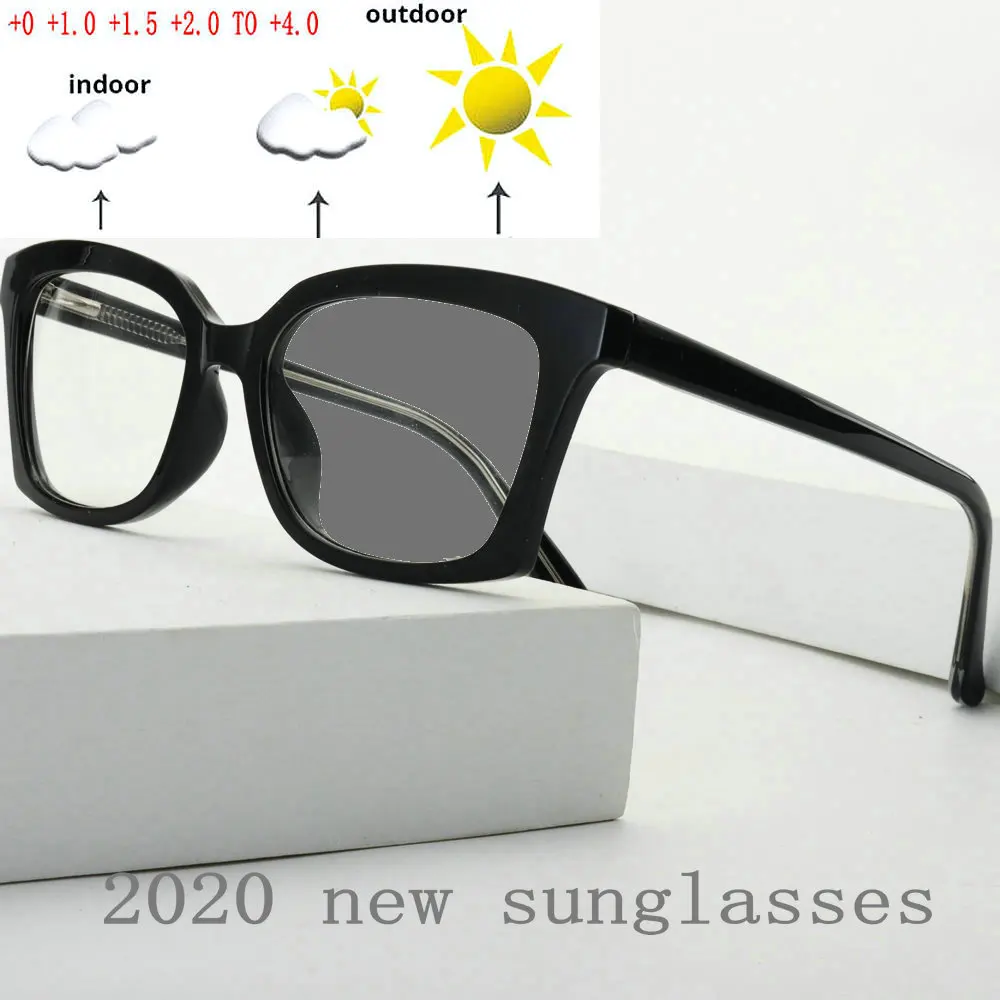 2020 новые модные классические мужские очки для чтения солнцезащитные фотохромные