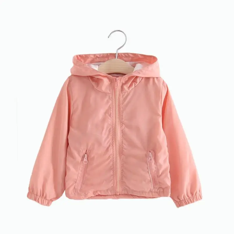 Куртка детская демисезонная на молнии с капюшоном и мультяшным принтом Тоторо