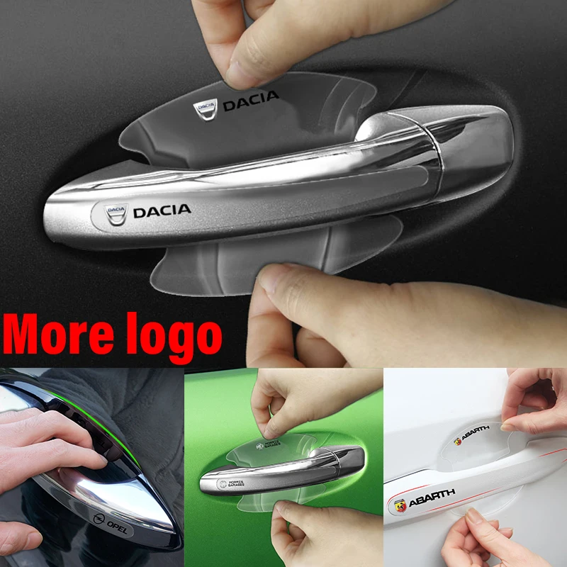 

1set Car Door Handle Transparent Film Protection Sticker For Jeep Grand Cherokee Commander Renegade Wrangler JL Compass Patriot