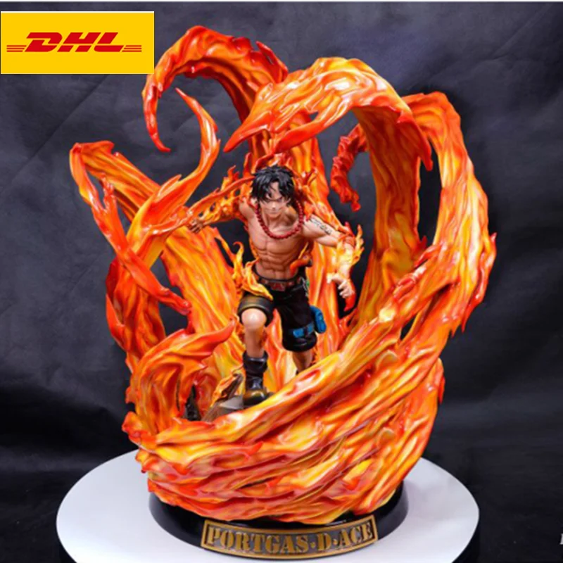

28.1" LBS One Piece Statue Portgas D. Ace Bust Original Version 1/4 Full-Length Portrait GK Action Figure Toys 69 CM