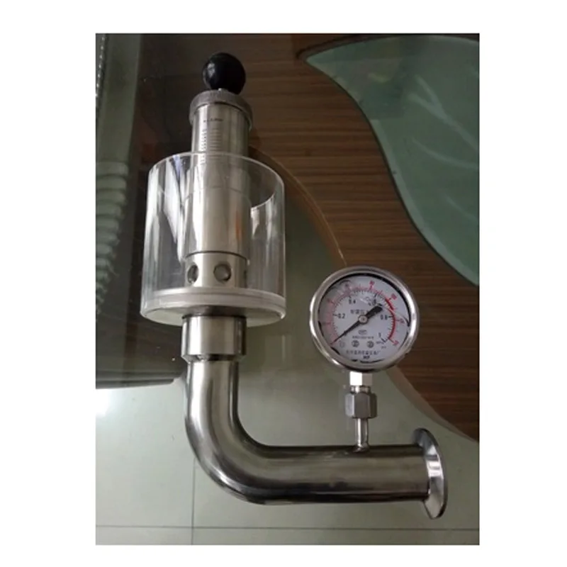 1 5 &quotТройной зажим 0 2-2 2 бар SUS304 Нержавеющий санитарный регулируемый