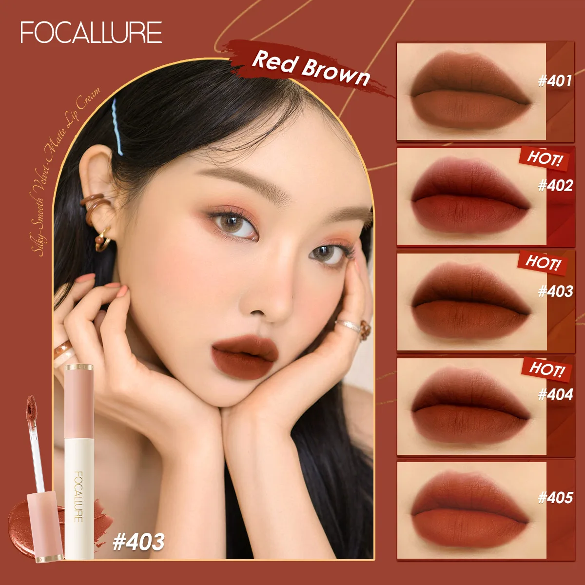 

Focallure 24 Colors Lips Makeup Lipstick Lip Gloss Long Lasting Moisture Cosmetic Lipstick Red Lip Matte Lipstick Waterproof