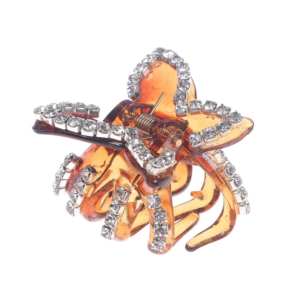 2 Цвета нежный зажим для волос заколка со стразами блестящие хрустальные бусины в