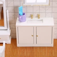 2021 doll house latest mini game bathroom high quality sink counter 112 furniture model simulation accessories scene