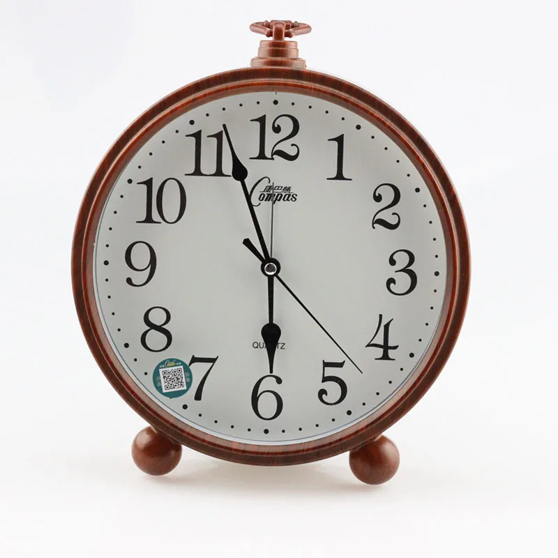 Ретро будильник маленький умный мини звонок старый аналоговый громкий стол