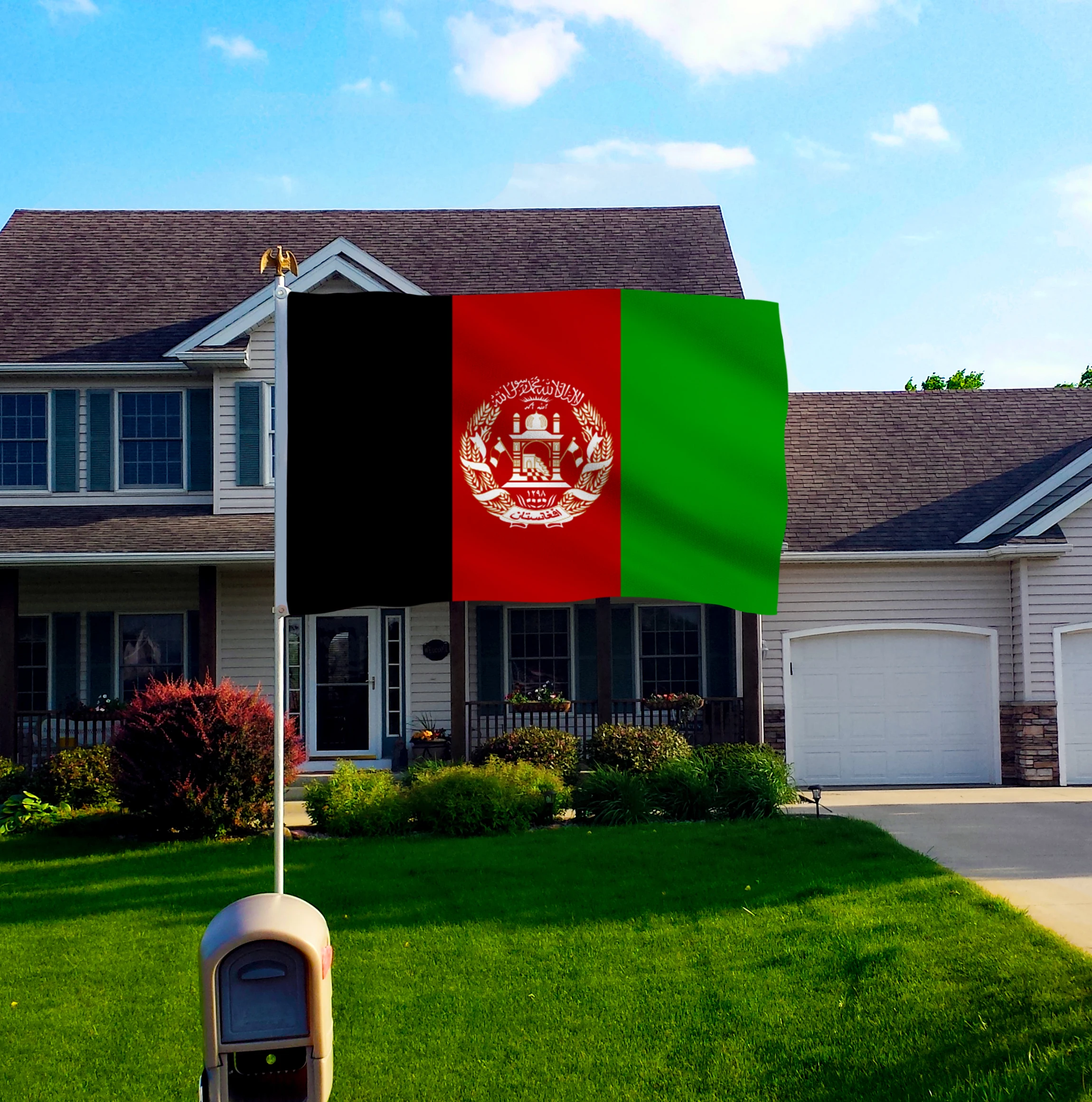 2017 флаг Афган полиэстер 5*3 фута 150*90 см Высокое качество Вы можете добавить