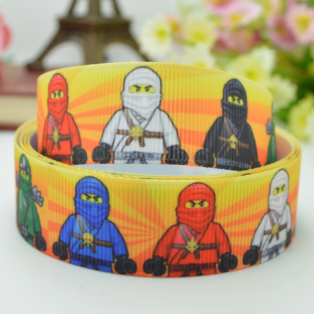 7/8 &quot22 мм 2 5 10 50 ярдов строительные игрушки печатные grosgrain ленты волос бант DIY
