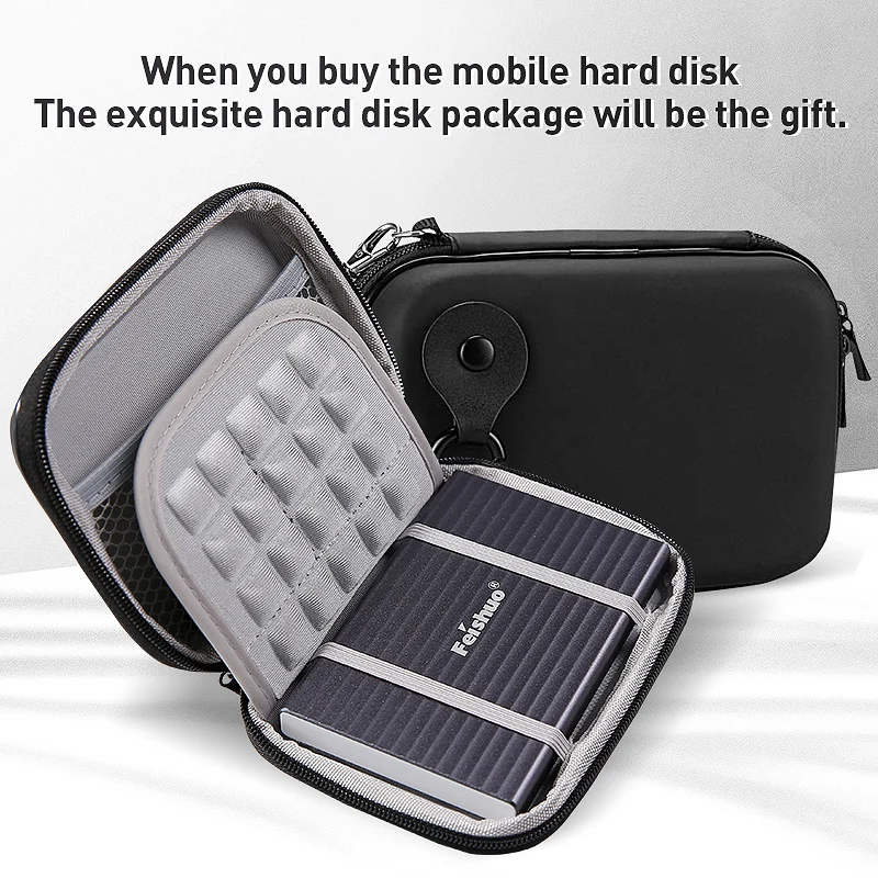 Feishuo USB3.0 personalized mobile hard disk wholesale 160G 320G 500G 1T 2T professional customized enterprise LOGO mobile disk