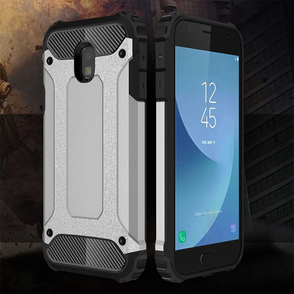 J330 Armor Rugged Case для Samsung Galaxy J3 J5 J7 2017 J530 J730 силиконовый бамперный чехол Capa on.